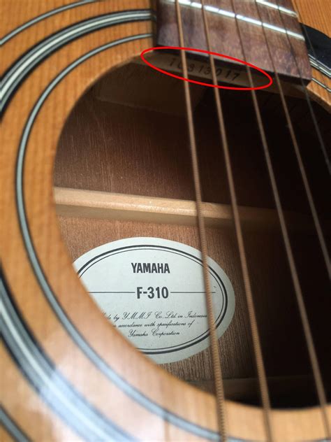 yamaha guitar serial number